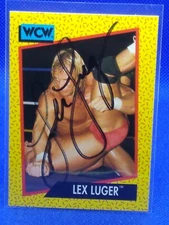 AUTOGRAPH "The Total Package" Lex Luger 1991 Impel WCW #18