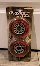 Razor Scooter Wheels Set of 2 Wheels 6101a Red Tire Replacement NEW