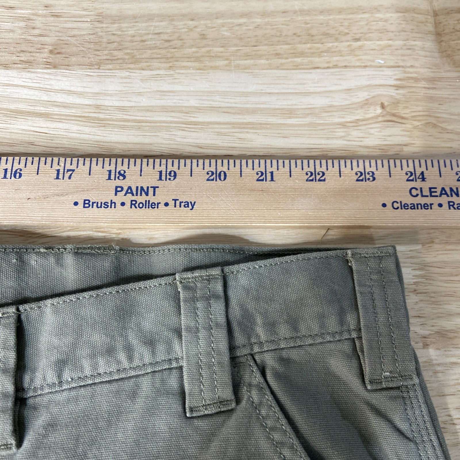 Carhartt BS2514-M Rugged Flex Relaxed Fit Canvas Work Shorts Size 46 Olive NWT thumbnail 2