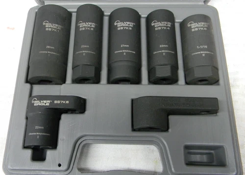 MATCO TOOLS SILVER EAGLE 7PC SENSOR & SENDING UNIT SOCKET SET #SS7K "NOS"