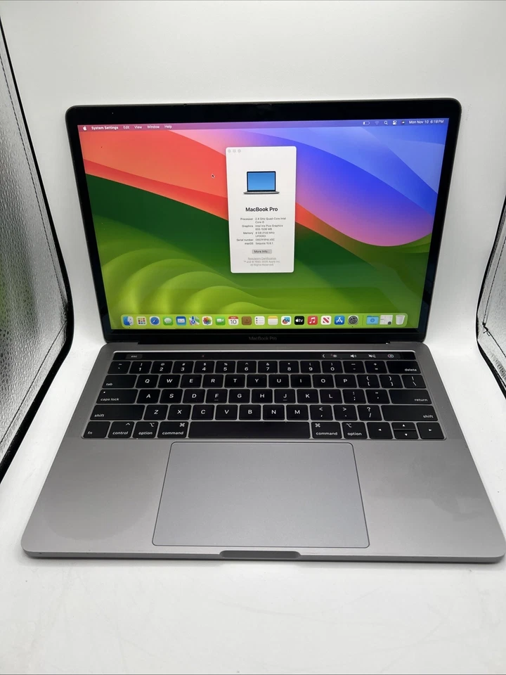 Apple MacBook Pro 13” 2019 Retina i5 2.4Ghz 8GB 256GB SSD Touch Bar – Good! - Image 2 of 4