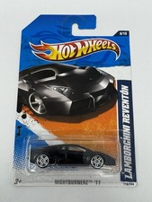 Hot Wheels 2011 Nightburnerz Black Lamborghini Reventon #118 A18