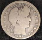 1901 O New Orleans Mint Barber Half Dollar