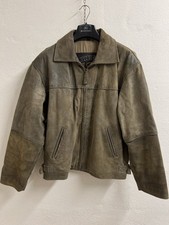 90s Bikers Giacca di pelle vintage Tg. 48 (L) beige