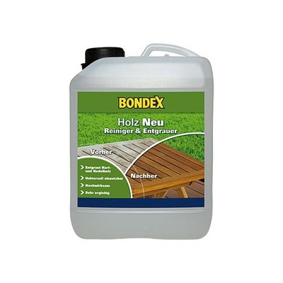 BONDEX Holz Neu 2.5 LTR Holzentgrauer Aufheller Holzschutz Holzpflege FARBLOS