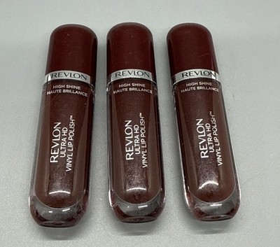 3 PACK REVLON ULTRA HD VINYL LIP POLISH 915 SO SHADY