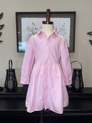 Polo Ralph Lauren Pony Cotton Shirtdress For Little Girls - Size 5
