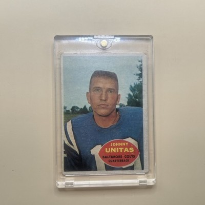 1960 Topps - Johnny Unitas #1 Baltimore Colts-QB-HOF-Goofy Face