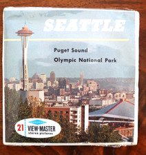 VIEW-MASTER SEATTLE PUGET SOUND OLYMPIC NP WASHINGTON, A275 S6 3 REEL SET SEALED