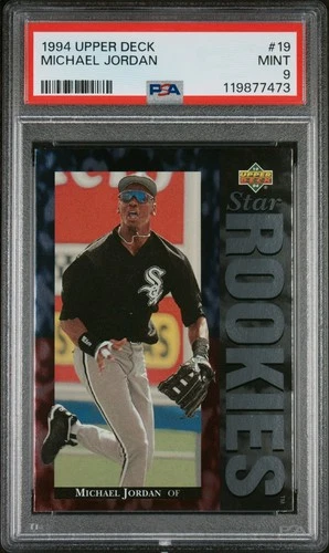 1994 Upper Deck #19 Michael Jordan Star Rookies PSA 9 Mint Chicago White Sox