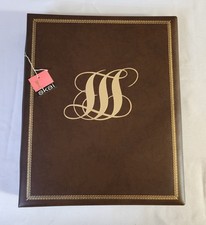 Vintage Brown with gold accents Scrapbook 13"x 15" Album Junk Journal 50 pages