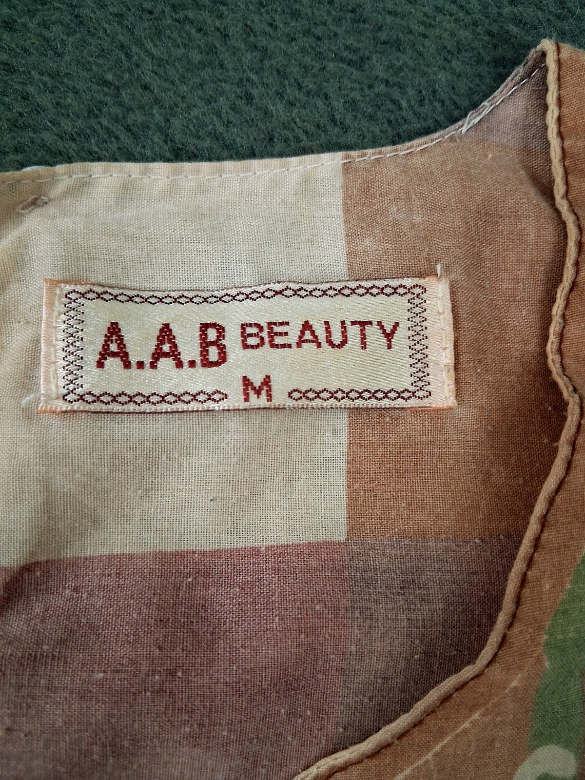 Boho Patchwork Dress Medium Pink Plaid Modest Max… - image 3