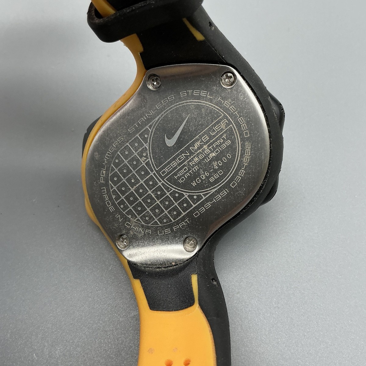 Nike Triax Fury Mens Watch 40mm Black Yellow Chronograph WR0139