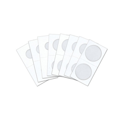 Box of White 100 Packs Cowens 2 x 2 Mylar Coin Flips for U.S. Quarters