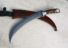 Handmade Carbon Steel Blade 14" Hunting kukuri Machete For Camping & Outdoor