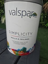 Valspar  Simplicity Wall&ceilings White Matt Interior Paint Base C 5li