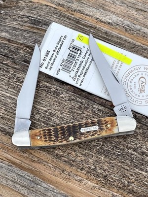 CASE XX *b 2025 BURNT AMBER TESTED XX DOGBONE SHIELD CS MUSKRAT KNIFE KNIVES