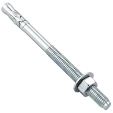10 PCS Zinc Wedge Anchor 3/8x3 Inch Heavy Duty Concrete Cement Fastener Bolt