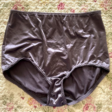 Vintage Satin Shiny Nylon Pantie Style Girdle Vanity Fair Size 3X