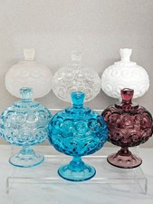 Vintage LE Smith Glass Moon & Star Small Candy Dish CHOICE ??