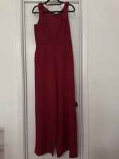 Women  s Red Jumpsuit Size 10