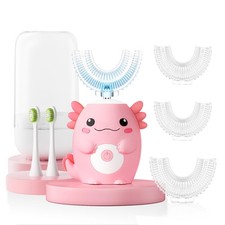 Kids Electric U Shaped Toothbrush - Axolotl Kids Cartoon Sonic Automatic Toot...