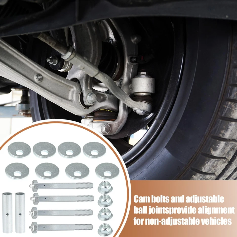 2 Ensemble Alignement Carrossage Caster Castor Réglage Boulon Trousse K100128 - Photo 4/4