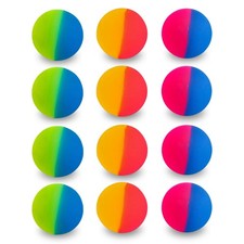 Entervending Bouncy Balls - Rubber Balls for Kids - ICY Bounce Balls - 12 Pcs