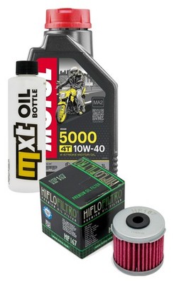Inspection package MXT 1 liter engine oil Motul 10W-40 + oil filter Hiflo service kit