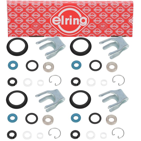 4X Elring Dichtringsatz Einspritzventil FüR Mercedes W176 W204-206 W212 W213-image