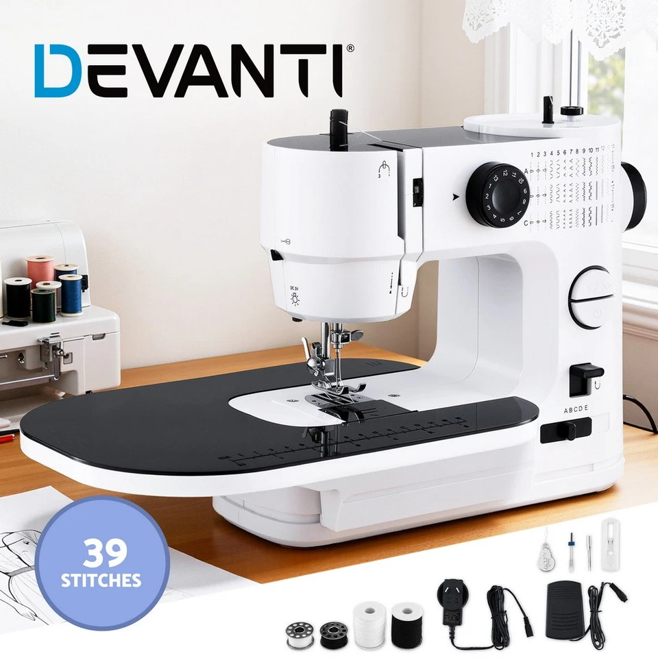 Devanti 39 Stitches Mini Sewing Machine Portable Sewing Machine Kit