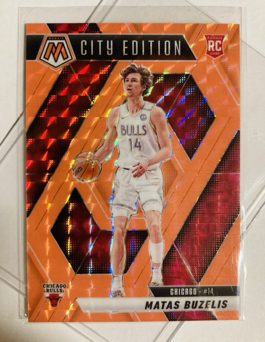 MATAS BUZELIS ~ RoOkiE /75 ~ 2024 Mosaic #273 Red Fluorescent /75 ~ Color Match