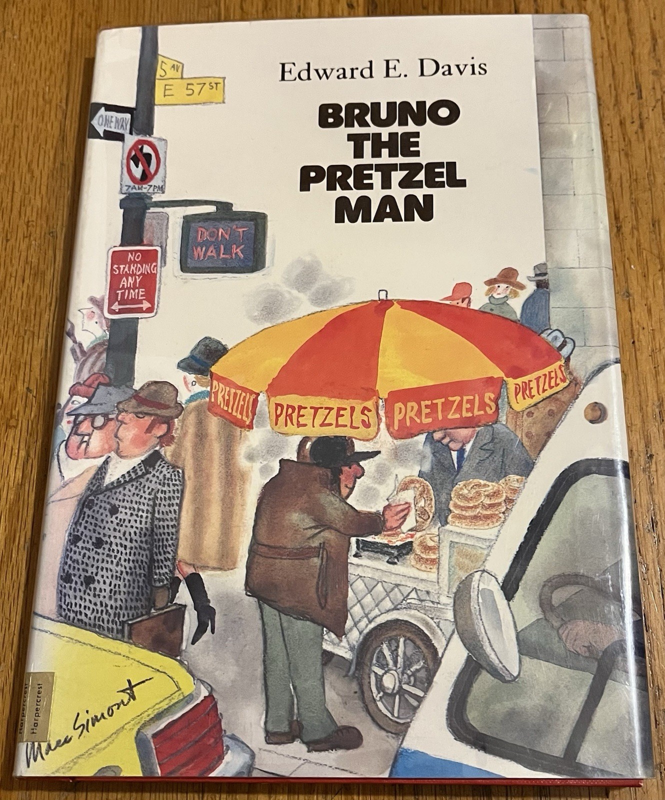 BRUNO THE PRETZEL MAN : by Edward Davis : illus Marc Simont : hbdj : vintage