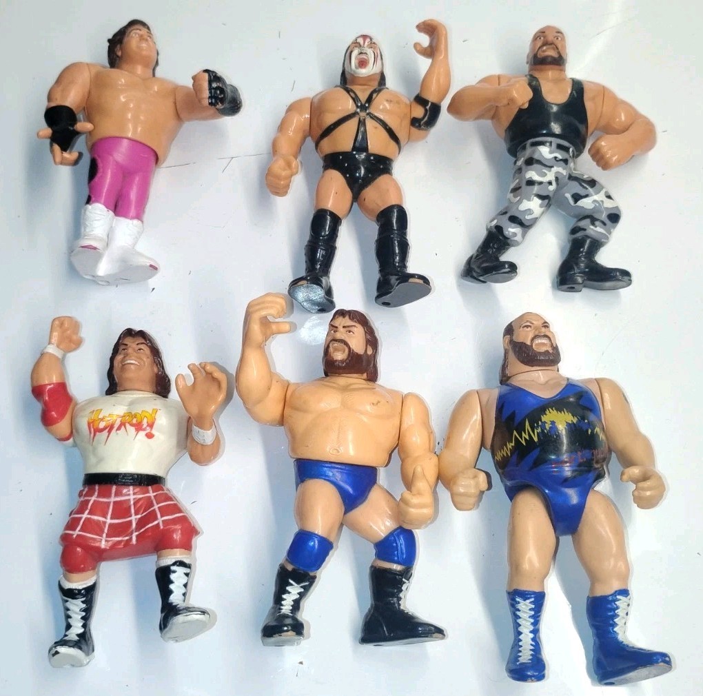 Lot Of 6 Vintage Hasbro WWE WWF Wrestling Action Figures