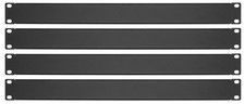 4 Rockville 1U BLANK RACK PANELS 19" Pro Audio or Server Rack, Heavy Gauge Steel