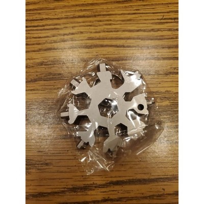 New Keychain Portable Snowflake Multi Tool Metal Silver Color