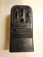 Pass & Seymour #3854CC6 50A Black 3P Range Outlet, NEMA 14-50R