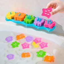 for Ages 1-3, Mold Bath Toys for 2-4 Educational Color Shape Sorter Stackin...