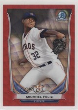 2014 Bowman Chrome Prospects Red Wave Refractor 11/25 Michael Feliz #BCP32 00et