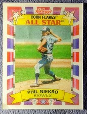 1992 Sportflics Kellogg's Corn Flakes All Stars - Phil Niekro #6
