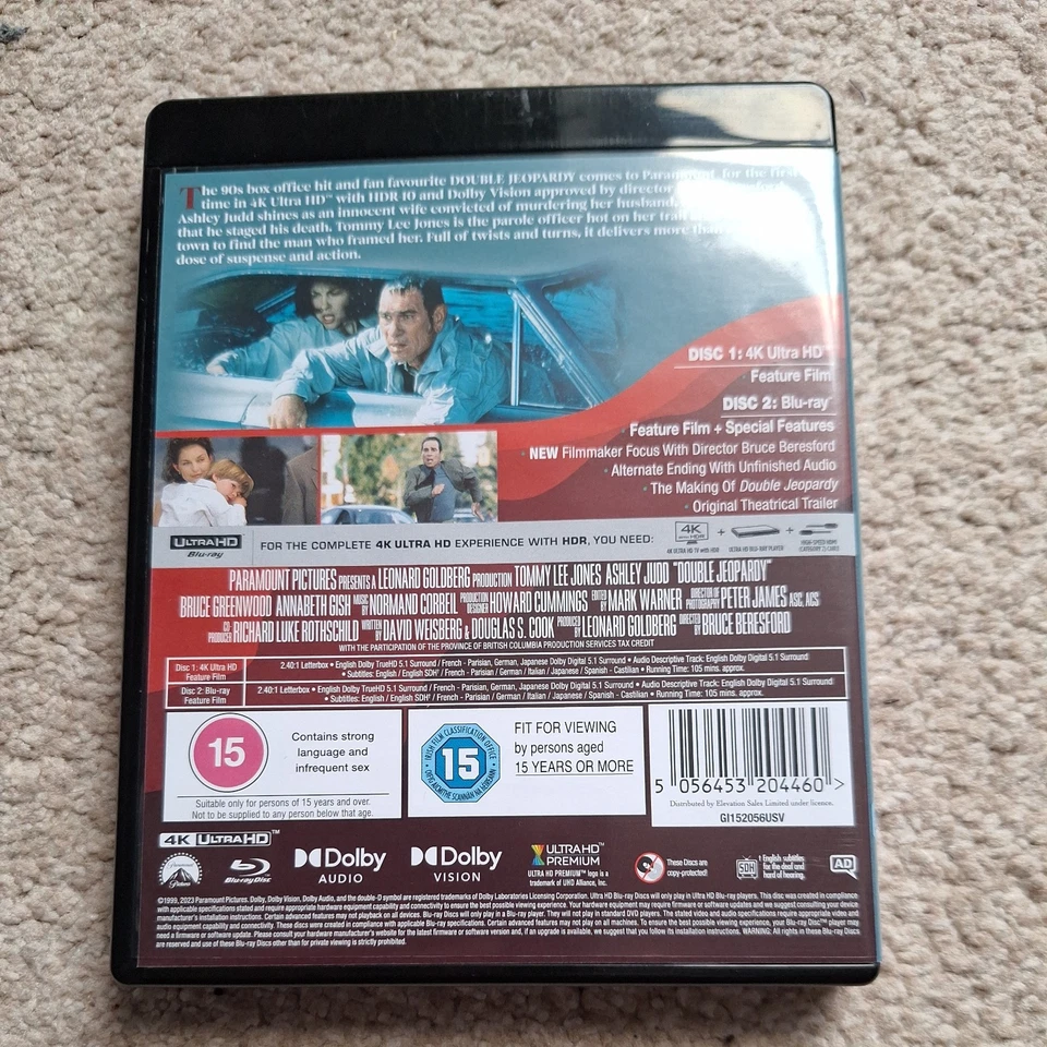 Double Jeopardy 4K UHD & Blu-ray - Image 2 of 3