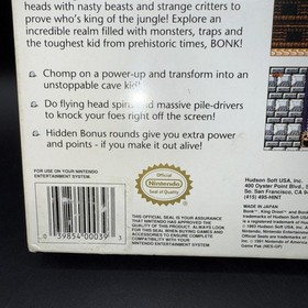 Bonk's Adventure (Nintendo Entertainment System, 1994) NES Just The Box *READ*