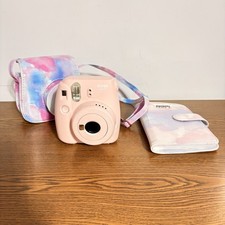 Fujifilm Instax Rose Mini 9 Instant Film Camera W/original Tie Die case Album