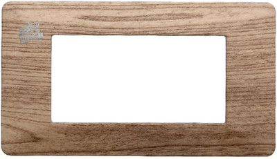 Plate 4 Modules Compatible Vimar Flat Light Wood Support Civil Series Desig