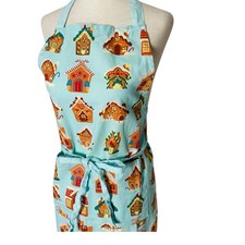 HOBBY LOBBY Christmas Gingerbread House Apron Kitchen Baking Cotton Pockets
