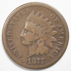 1875 Indian Head Penny Cent Good (G) Details