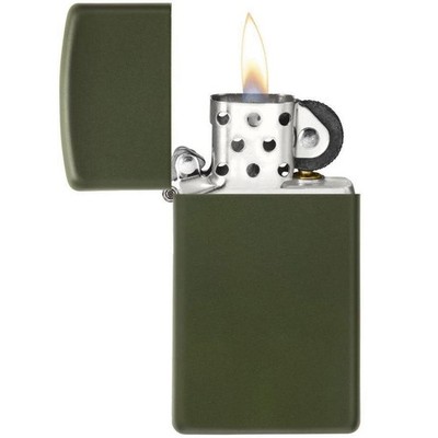 Zippo Lighter 1627 Slim Green Matte Finish for sale online | eBay