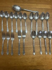 Rogers AUBERGE Stanley Roberts Stainless Steel Flatware Lot Of 20 Pcs. Korea