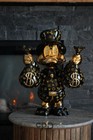GOLD Custom Scrooge McDuck Holding Money Bags Art Sculpture