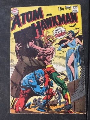 DC COMICS THE ATOM AND HAWKMAN #45 KUBERT 1969 SILVER AGE
